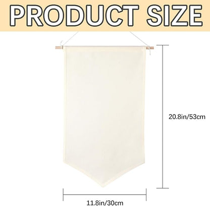 3 PCS Canvas Banners Wall Hanging Brooch Jewelry Storage Case Stand Enamel Pin Display, Sublimation blank Banner,Holder Earrings Necklace Pin Collection Organizer