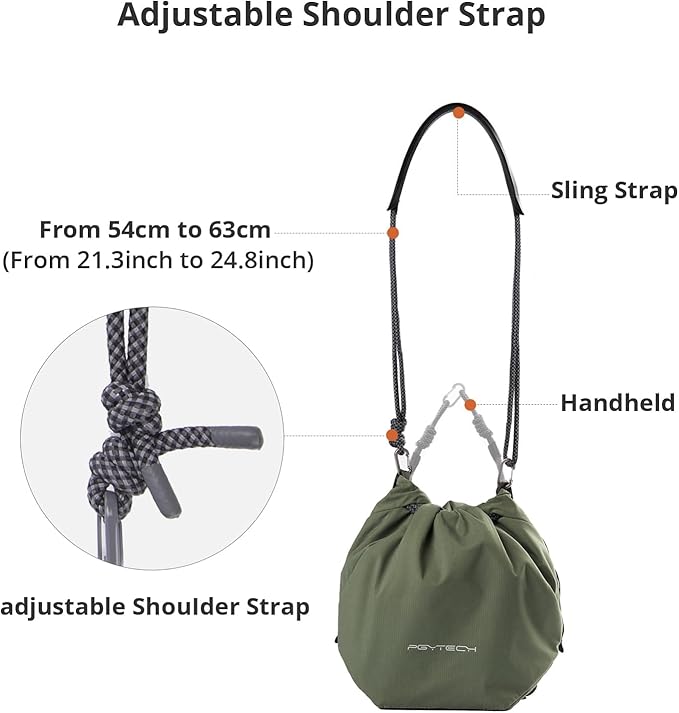 PGYTECH OneGo Drawstring Small Camera Bag, Soft Cute Camera Pouch Handbag compatible with Mirrorless Cameras/Nikon/Canon/Sony/Fuji Camera Case
