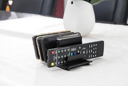 Adjustable Universal Multi Device Organizer Dock Stand Holder, Tablet Cell Phone Desktop Stand for iPhone Samsung Galaxy Google Nexus Kindle (Black)- No Charging Port