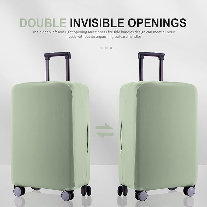 Travel Luggage Cover Suitcase Protector Scratch-Resistant Fit 19-31 Inch Suitcase, Not Included Suitcase (Cyan, SX(22-23 inch))