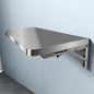 304 Stainless Steel Folding Wall Shelf Wall Mount Kitchen Storage Shelves Rounded Corners Food-grade Folding Table Thickened Bracket for Laundry Room Garage Restaurant.(120x35cm/47.2x13.8in)