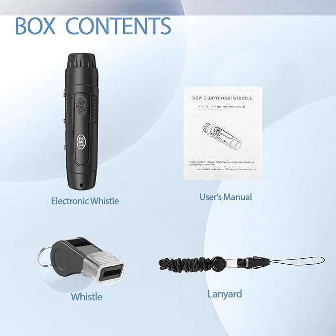 ZHT Electronic Whistle for Coaches, Referees, Teachers - 3 Tones & 3 High Volume, Handheld Whistles with Lanyard - Sports Whistle for Volleyball Soccer, Outdoor Camping, Emergency Safety
