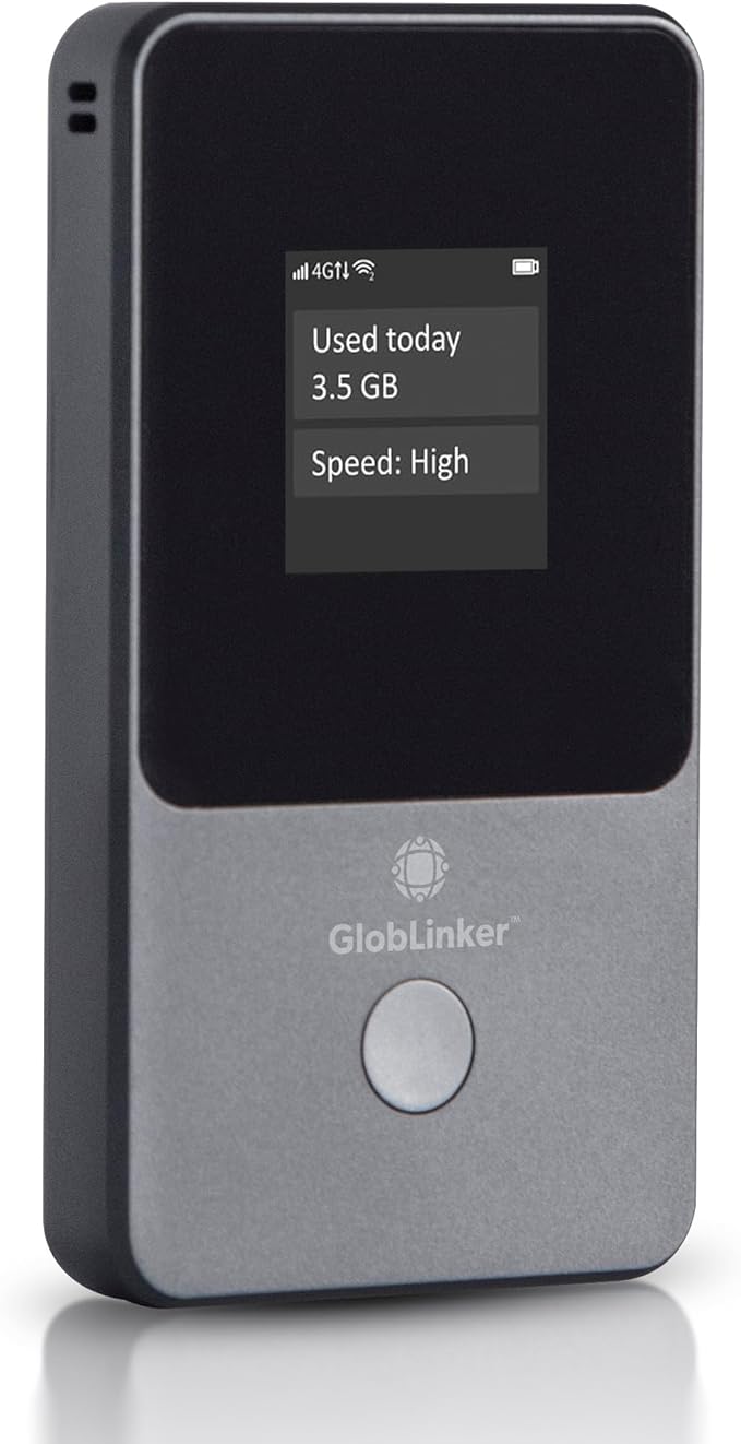 Cloud Portable WiFi Hotspot for Travel | 4G LTE Mobile Internet (USA &130+ Countries) | No SIM | No Subscription Pay-as-You-Go | Multi-Carrier | Connects 8 Devices
