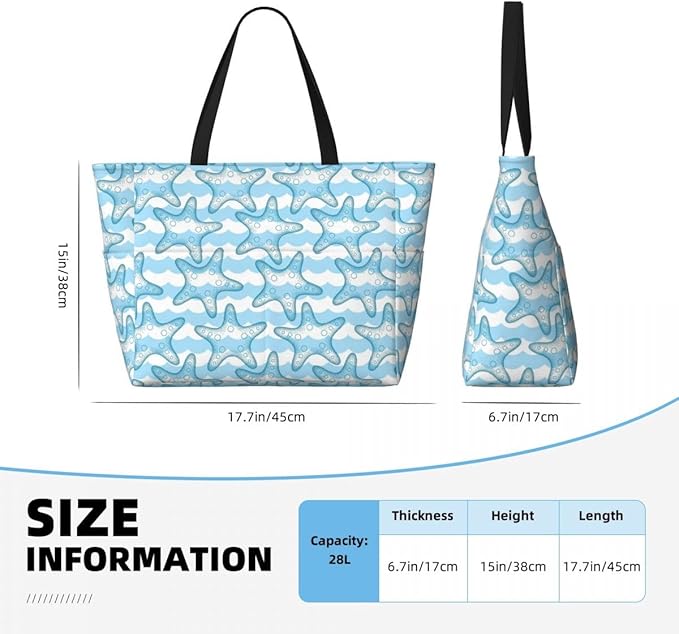 Waterproof Beach Tote Pool Bags for Women Ladies Extra Large Gym Tote Bag for Weekender Travel with Small Pouch