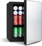 0.95 Cu.Ft Mini Refrigerator and Beauty Fridge, 24 Cans Mini Fridge with Mirror Door, Temperature Control, Removable Shelf, Compact Cooler for Bedroom, Dorm, Office, Beverage Beauty Storage