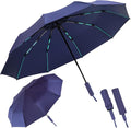 Folding Umbrella Anti-UV Compact Durable Folding Umbrella Auto Open Close Windproof Travel Umbrella Premium Grip Fits Backpack