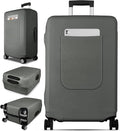 Slohif Luggage Cover for Suitcase Tsa Approved Protector - Luggage Sleeve Suit Case Cover Travel Stretch Large Baggage Case Protective Washable Fit 30-32 Inch Gray