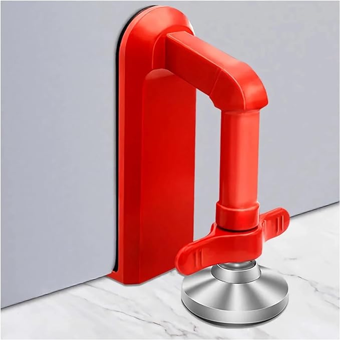 Door Stoppers Security - Portable Door Lock for Travel Anti Theft Door Blocker, Hotel Room Apartment Safety - No Drill Garage Door Brace Devices for Women, Children - Sleep with Peace of Mind