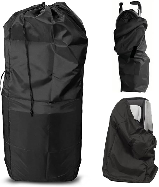 DOERDO Stroller Transport Bags, Large Foldable Carrying Storage Bag for Airplane Gate Check Train Travel, 19.6x23.3Inch