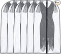 Garment Bags for Hanging Clothes 24'' x 48'' (Set of 6) Suit Covers for Closet Garment Bag Suit Cover for Suits Jacket Dresses Clothes Storage [Upgraded Version]