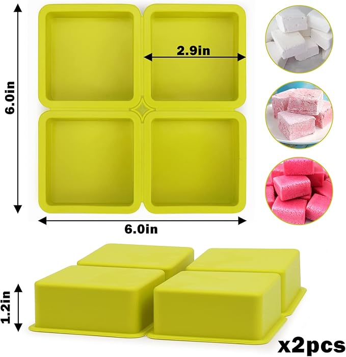 Freeze Dryer Tray Dividers Silicone - Square Freeze Dryer Accessories for Dairy, Eggs, Ice Cream, Paste Food