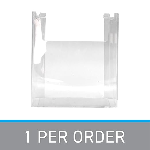 SSWBasics Slatwall Accessories - Clear Styrene Slat Wall Accessory, 8.5'W x 11'H x 2.5'D, Holds Standard Sheets & Magazines - Compatible Literature Holder for 3' on Center Slatwall