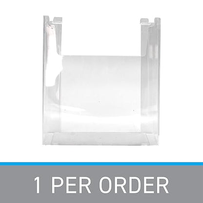 SSWBasics Slatwall Accessories - Clear Styrene Slat Wall Accessory, 8.5'W x 11'H x 2.5'D, Holds Standard Sheets & Magazines - Compatible Literature Holder for 3' on Center Slatwall
