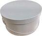 Sarah's Hat Boxes Classic Ivory Hat Box – 14.75" x 7.5" (Dia. x Ht.) Handmade in USA – Odorless Non-Toxic Adhesive, Cording Handle – Premium Storage for Hats & Accessories