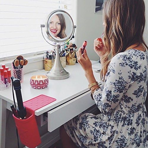 Hot Iron Holster | Adhesive-Free Silicone Storage Pocket for Organization and Travel | Heat Resistant to 500°F | Ideal for Curling Irons, Hair Straighteners, and other Hot Tools