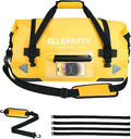 Large Waterproof Duffel Bag Roll-top Heavy Duty Dry Duffle Bags for Motorcycling, Rafting, Boating, SUP, Kayaking, Travel, 70L(Yellow)