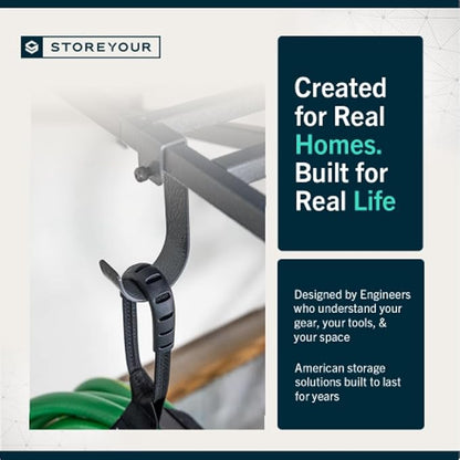 StoreYourBoard Heavy Duty Garage Shelf Wall Mount 2ft x 4ft – Wall-Mounted Shelving for Storage & Organization – Heavy Duty Garage Shelves for Tools, Bins, & Equipment – Holds 400 lbs – Gray