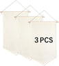 3 PCS Canvas Banners Wall Hanging Brooch Jewelry Storage Case Stand Enamel Pin Display, Sublimation blank Banner,Holder Earrings Necklace Pin Collection Organizer