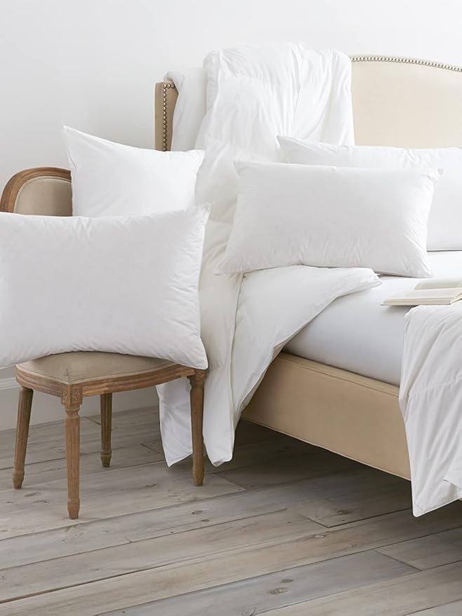 BOLL & BRANCH Down Alternative Pillow - Soft, Standard - Cooling Shell - Hypoallergenic Primaloft Luxury Down Alternative Fill - Superior Support