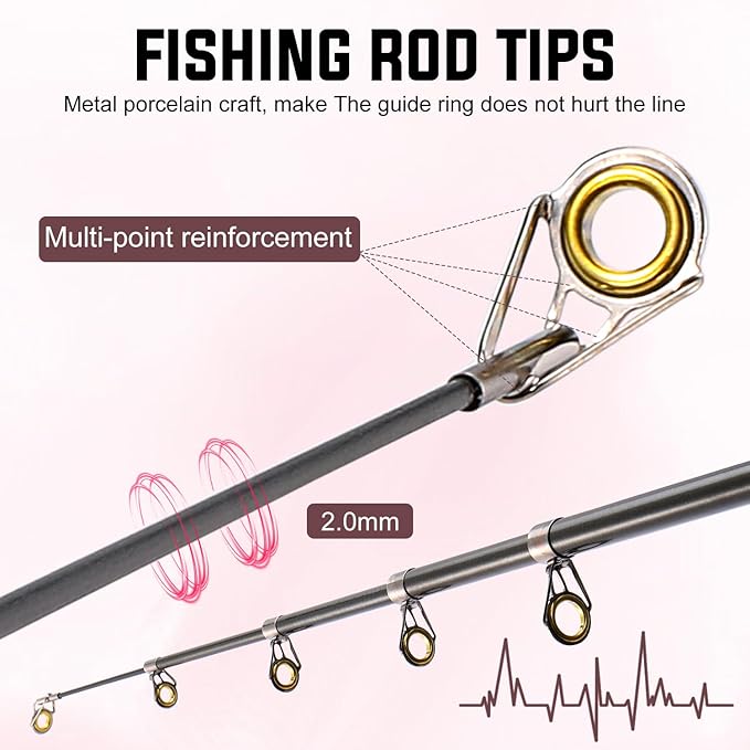 Sougayilang Telescopic Fishing Rod and Reel Combo, Collapsible Travel Fishing Pole and Spinning Fishing Reel, Fishing Gifts for Men/Women Adults