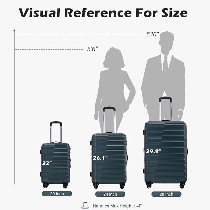 Coolife Carry On Luggage Airline Approved with Wheels Hard Shell Suitcase Spinner TSA Lock Telescopic Handle 20in-Wine Red
