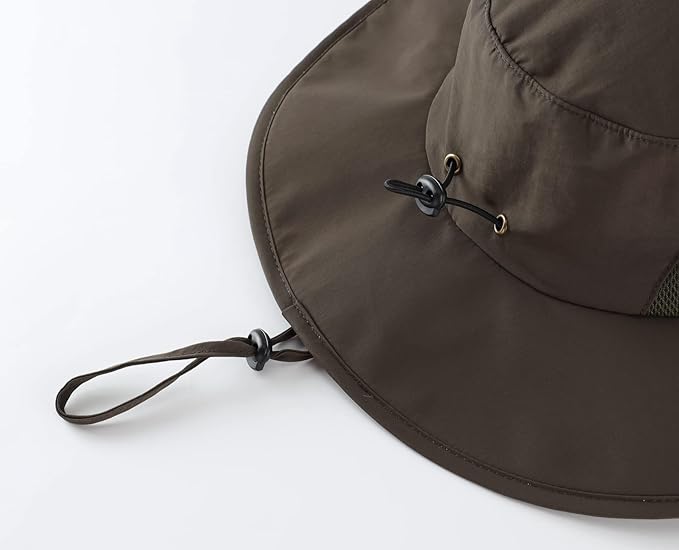 Home Prefer UPF50+ Mens Sun Hat Wide Brim Fishing Hat for Men UV Protection Womens Beach Bucket Hat for Golf Hiking Gardening