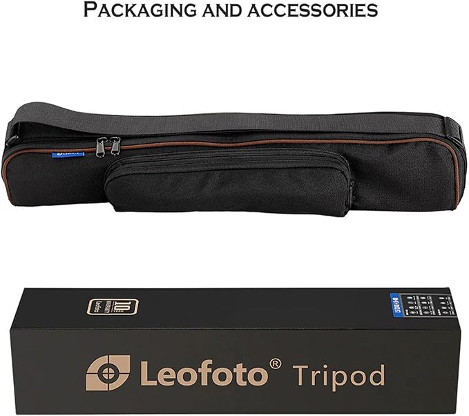Leofoto 60" Lightweight Carbon Fiber Travel Tripod, Professional Compact Tripod for Camera DSLR Video, Max Load 44Lbs/20KG (LS-365CX)
