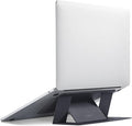 MOFT Laptop Stand for Desk, Adhesive MacBook Computer Stand with 2 Adjustable Viewing Angles, Foldable and Portable Laptop Riser Compatible with 11"-16" Laptops, Black