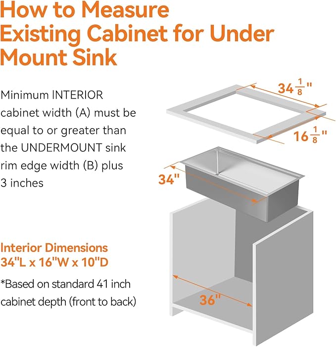 36 Inch Workstation Kitchen Sink, TECASA Undermount Deep Single Bowl, 16 Gauge Stainless Steel with Integrated Ledge and Accessories, World-Class Manufacturing Standard (18" x 36" x 10")