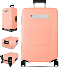 Slohif Luggage Cover for Suitcase Tsa Approved Protector - Luggage Sleeve Suit Case Cover Travel Stretch Large Baggage Case Protective Washable Fit 29-30 Inch Rose