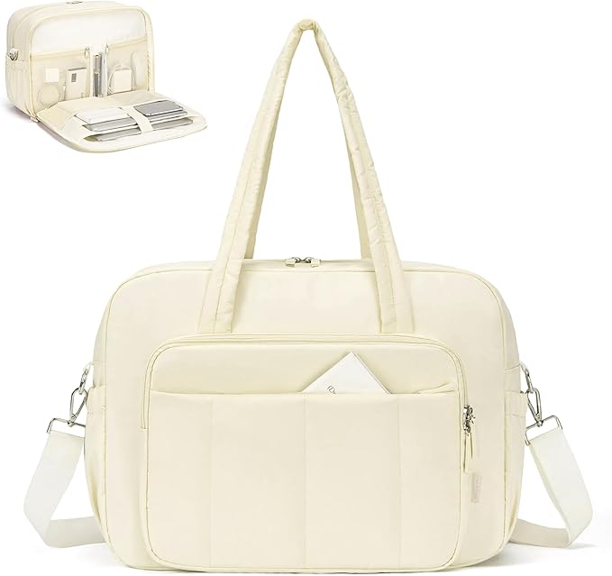 CLUCI Gym Bag for Women, Travel Duffle Bag Carry on Weekender Bags Puffer Tote Bag