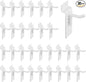 1" Slatwall Hooks, White, 30 Pack Slat Wall Paneling Display Hooks, Slatwall Accessories for Retail Home Efficient Storage