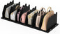Ronlap Purse Storage Organizer for Closet, Black Closet Bag Storage Dividers Rack Shelf Purse Dividers for Closet Organization Handbag Separators Closet Purse Organizers and Storage, 2 Pack, Black