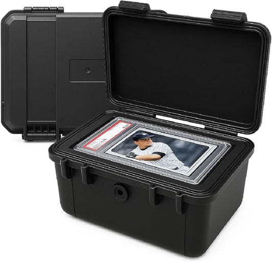 Graded Card Storage Box, Top Loaders Storage Case, Sports Trading Card Box, Cards Slab Case PSA MTG CSG SGC One Touch Magnetic Card Holder, Waterproof Carrying Collector Boxes