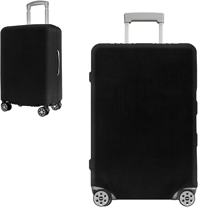 Yotako Luggage Cover,Thicker Luggage Protector Elastic Suitcase Cover Protector, Travel Anti Scratch Fits 18-32 Inch Suitcase Travel Accessories (28", Black)