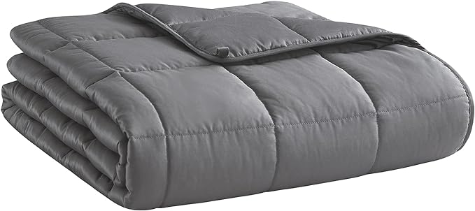 Weighted Blanket 17lbs 60"x80" Cooling Breathable Heavy Blanket Microfiber Material with Glass Beads Big Blanket for Adult All-Season Summer Fall Winter Soft Thick Comfort Blanket