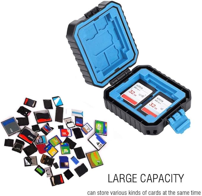 Portable Memory Card Protective Case,Waterproof SD TF Cards Travel Carry Cover Shell Holder Box for Photography Lovers