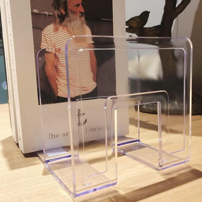 LUGUNU Clear Acrylic Purse Organizer - 4-Section Divider for Handbag Closet Storage - Durable Rack for Purses, Clutches More (Set of 2)