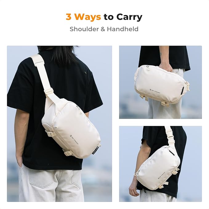 K&F Concept 2 in 1 Sling Bag Everyday Shoulder Bag & Multifunction Photography Crossbody Camera DSLR Backpack Portable Bag