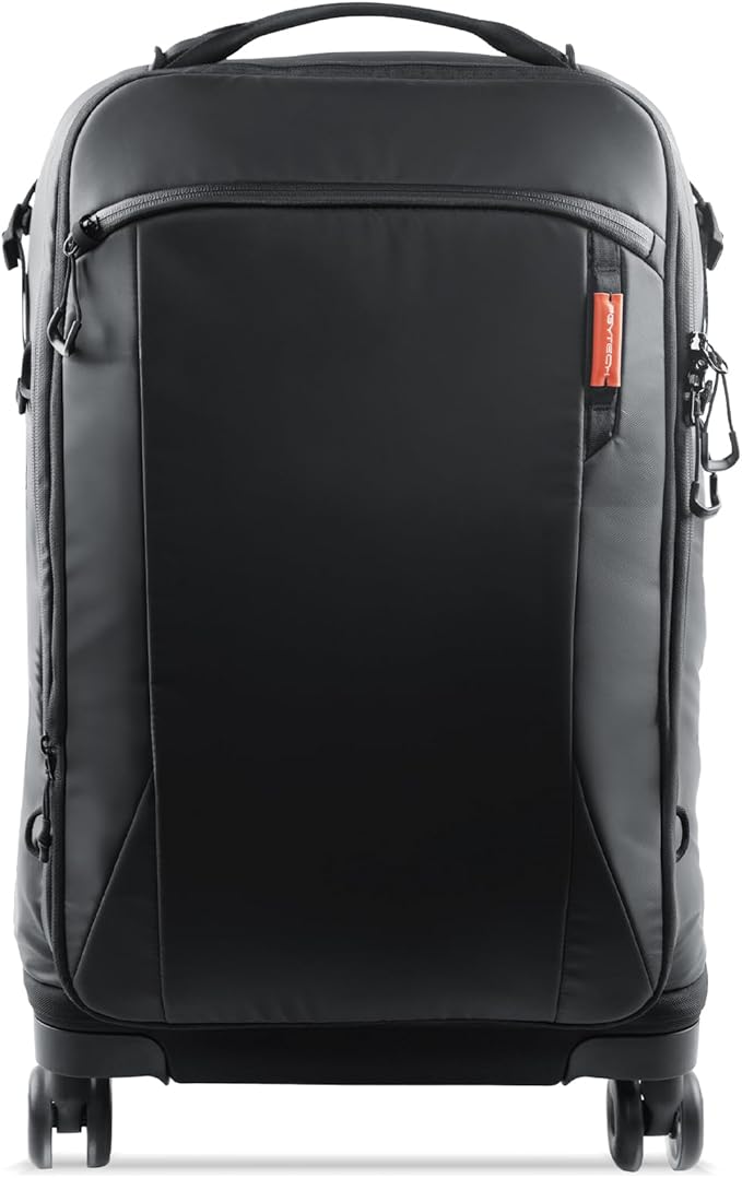 PGYTECH 2-in-1 Roller Camera Backpack, DSLR/SLR/Mirrorless Bag for Travel Photographers, Rolling Luggage with Tripod & Removable Modular & Rain Cover, Compatible with Canon, Nikon, Sony