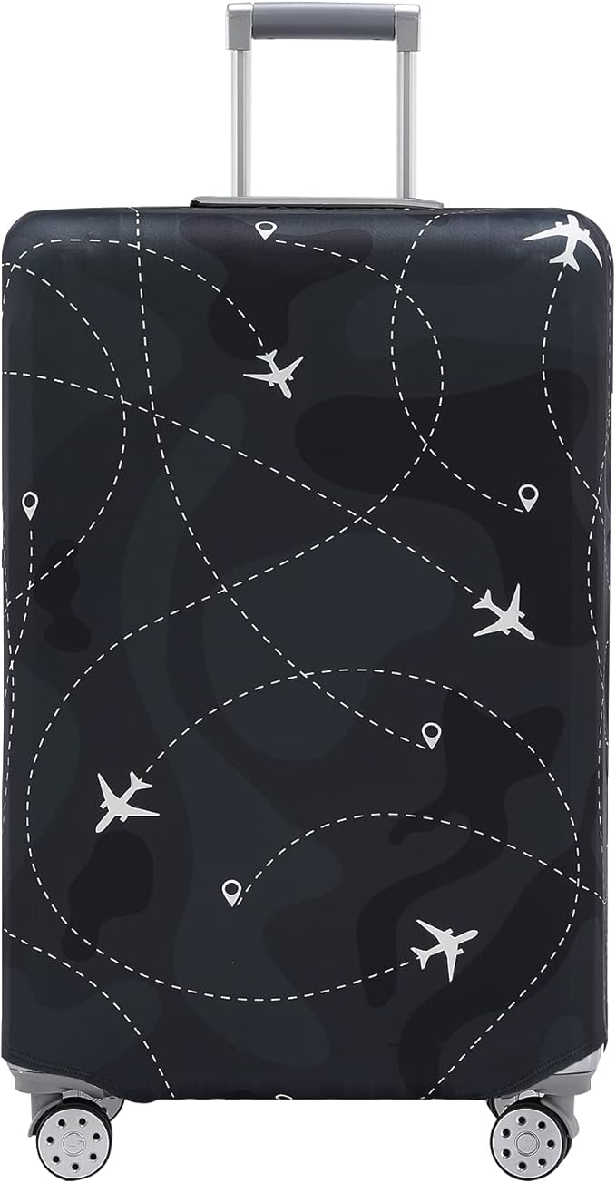 Travelkin Luggage Covers For Suitcase Tsa Approved,Suitcase Cover Protector Fit 18-32 Inch Luggage (L for 26-28 Inch Luggage)