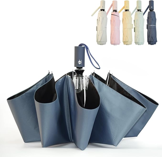 SY COMPACT Umbrella Automatic Travel Waterproof Light Folding Umbrellas Easy Carry for Women and Men