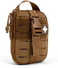 My Medic Sidekick - Camping Hiking and Backpacking First Aid Kit - 70 Items - HSA and FSA Eligible - Small Ifak Great for Travel or Motorcycle - Portable Emergency Kit – Coyote