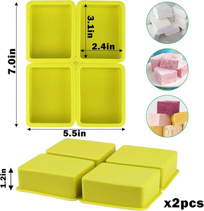 Freeze Dryer Tray Dividers Silicone - Rectangle Freeze Dryer Accessories for Dairy, Eggs, Ice Cream, Paste Food