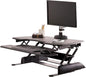 Vari - VariDesk Essential 36 - Two-Tier Standing Desk Converter for Monitor & Accessories - Height Adjustable Sit Stand Desk - Fully Assembled Monitor Riser for Home Office - 36" Wide, Black