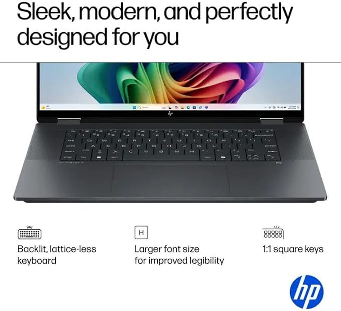 HP OmniBook X Flip 16 2-in-1 Laptop: 16" FHD+ Touchscreen, Intel Core Ultra 7 (NPU 47 Tops), 16GB RAM, 1TB SSD, Intel Arc 140V GPU, Copilot+ PC, Eclipse Gray, W/Pen Accessories, Windows 11 Pro