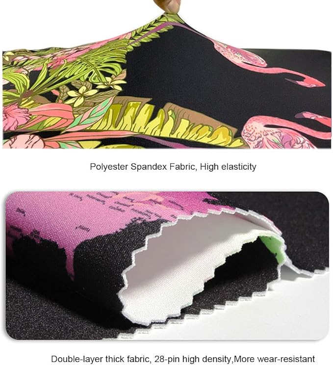MosaiRudo Thicker Luggage Cover Elastic Suitcase Cover Protector Fits 18-32 Inch Suitcase Travel Accessories (Rainforest, L)