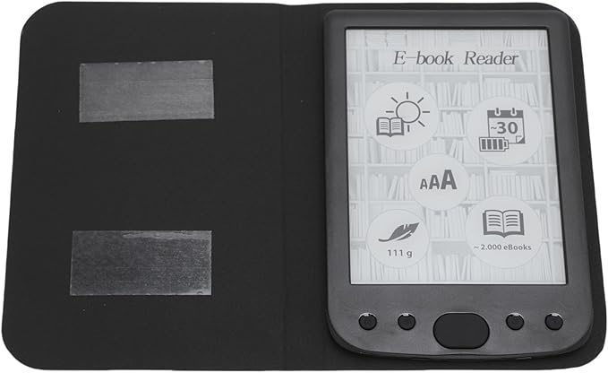 Yoidesu 6 Inch E Reader Digital Reader Electronic Book Reader with 800x600 High Resolution Screen Multifunctional Navigation Buttons for PDF EPUB TXT DOC FB2 MOBI (4G)