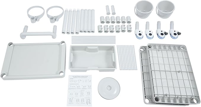 Medical Mobile Trolley Cart, Salon Storage Cart Movable Organizer Rolling Beauty Organizer Trolley 2 Foot-Operated Locking Castors 3 Open-Fronted Drawers 2 Waste Bins 176.37 Lbs Load Capacity