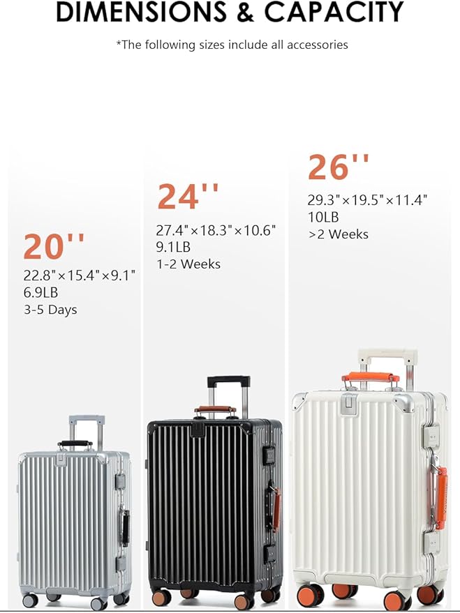 HotWay 26 Inch Hardside Checked Luggage with Leather Handle, PC Zipperless Suitcase with Spinner Wheels and TSA Locks, Lightweight Checked Luggage for Travel, Grey